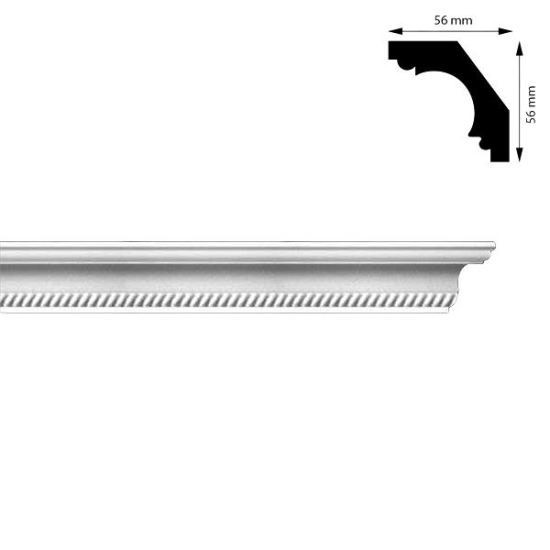 Bagheta colturi, 56x56 mm, 2 m GartenVIP DiyLine