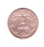 Moneda Honduras 2 centavos 1920, fara punct, uzata, curata, America Centrala si de Sud, Cupru (arama)