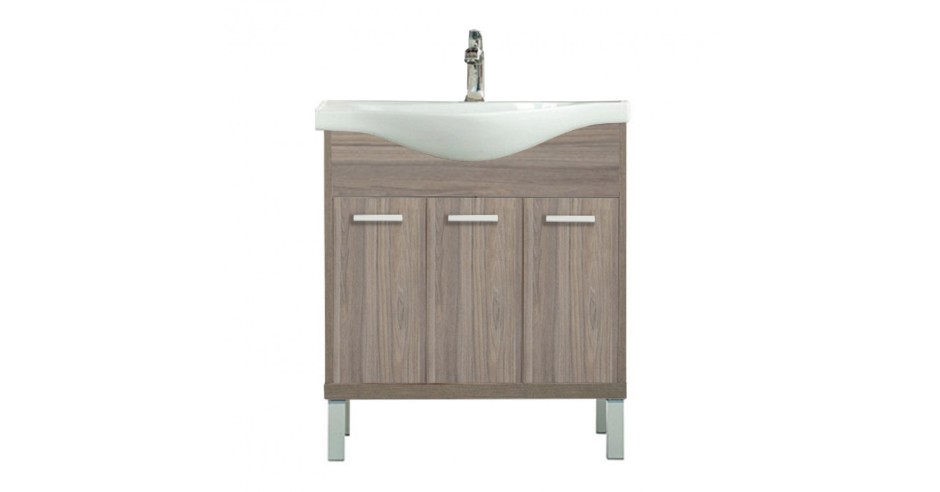 Dulap Baie Inferior Nerva 75 cm cu Lavoar Ulm Rauna, MDF, PAL, 75x85x34 ...