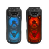 Boxa portabila GTS1558, 15W PMPO, BT, lumini LED, 2 culori