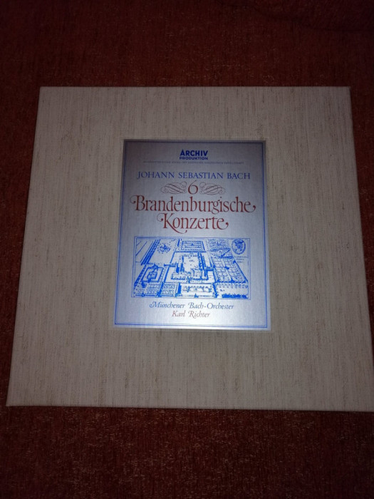Bach Brandenburg Concert Karl Richter Archiv Produktion 2LP Box vinyl vinil