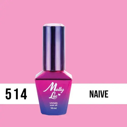 Lac gel MOLLY LAC UV/LED gel polish Miss Iconic - Naive 514, 10ml