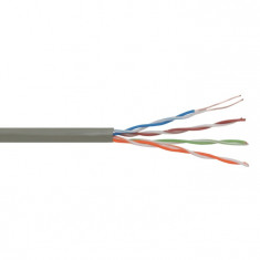 Cablu UTP Cat 5e CCA fire interioare 1 x 24 AWG x 2 x 4 solide exterior 55mm pret 1m DELIGHT 20016