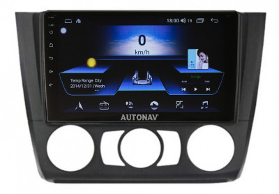 Navigatie BMW Seria 1 E81-88 AC Manual AUTONAV ECO Android GPS Dedicata, Model Classic, Memorie 16GB Stocare, 1GB DDR3 RAM, Display 9&amp;quot; Full-Touch, WiF foto