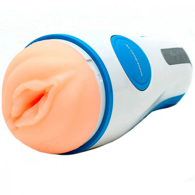 Masturbator Aircraft, 10 Moduri Vibratii, 10 Moduri Aspiratie, TPE, USB, 21.6 cm foto