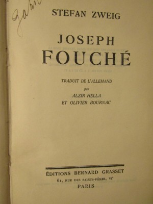 JOSEPH FOUCHE-STEFAN ZWEIG foto