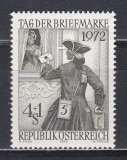 Austria 1972 - Ziua timbrului, MNH, Nestampilat