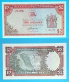 Rhodesia 2 Dollars 1979 &#039;Cascada Victoria&#039; UNC serie: K/174 156700 p#39