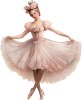 Sticker decorativ, Balerina, Roz, 72 cm, 1346STK-5