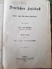 CARTE DE LECTURA GERMANA pentru PROFESORI SI SEMINARII pentru profesori, in limba germana tiparita in 1906