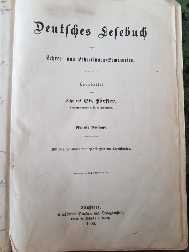 CARTE DE LECTURA GERMANA pentru PROFESORI SI SEMINARII pentru profesori, in limba germana tiparita in 1906 foto
