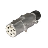 Stecher 7 pini Herth+Buss - 24V, Mufa Tip S (ISO 3731, Corp Metalic)