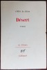 J.M.G. LE CLEZIO: DESERT (GALLIMARD/LE CHEMIN, 1980) [LB. FRA/EDITION ORIGINALE]