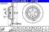 Disc frana ATE 24.0111-0185.1