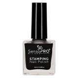 Lac de Unghii pentru Stampila, SensoPRO Milano, Black 10ml