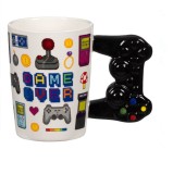 Cana Ceramica 3D Game Alba Maner Joystick, 9 x 11.5 cm, 375ml