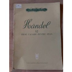 PARTITURA Handel- 12 piese usoare pentru pian