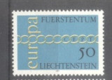 Liechtenstein 1971 Europa CEPT MNH AC.306, Nestampilat