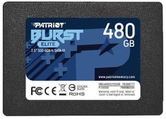 SSD PATRIOT, BURST ELITE, 480 GB, 2.5 inch, S-ATA 3, 3D QLC Nand, R/W: 450/320 MB/s, 45507032 &amp;quot;PBE480GS25SSDR&amp;quot; foto