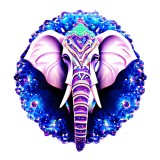 Cumpara ieftin Sticker decorativ, Elefant, Albastru, 60 cm, 10202ST, Oem