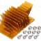 Radiator extrudat, aluminiu, 37mm x 58mm, auriu, Advanced Thermal Solutions - ATS-1141-C1-R0