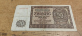Bancnota 20 Deutsche Mark 1948 CD232709 #A5924HAN