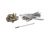 Set 36 spite si nipluri 121mm x 3.4mm pentru jante moto 16 inch