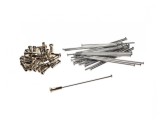 Set 36 spite si nipluri 121mm x 3.4mm pentru jante moto 16 inch