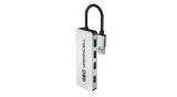 Adaptor Green Cell Basic HUB Greencell USB-A 4in1 (4&times;USB 3.0) &ndash; transfer rapid p&acirc;nă la 5 Gb/s, carcasă din aluminiu