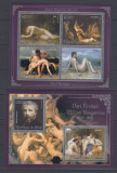 Benin 2013 - Pictura - NUDURI - WILLIAM BOUGUEREAU - BL + KB - MNH, Nestampilat