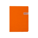 Cumpara ieftin Agenda nedatata 16.5 x 23.5 cm, portocalie, cu memory stick de 8 Gb Notebook USB