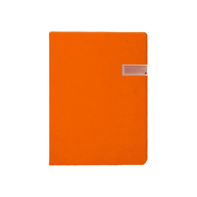 Agenda nedatata 16.5 x 23.5 cm, portocalie, cu memory stick de 8 Gb Notebook USB foto