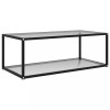 Gossi masuta de cafea, transparent, 100x50x35 cm, sticla securizata