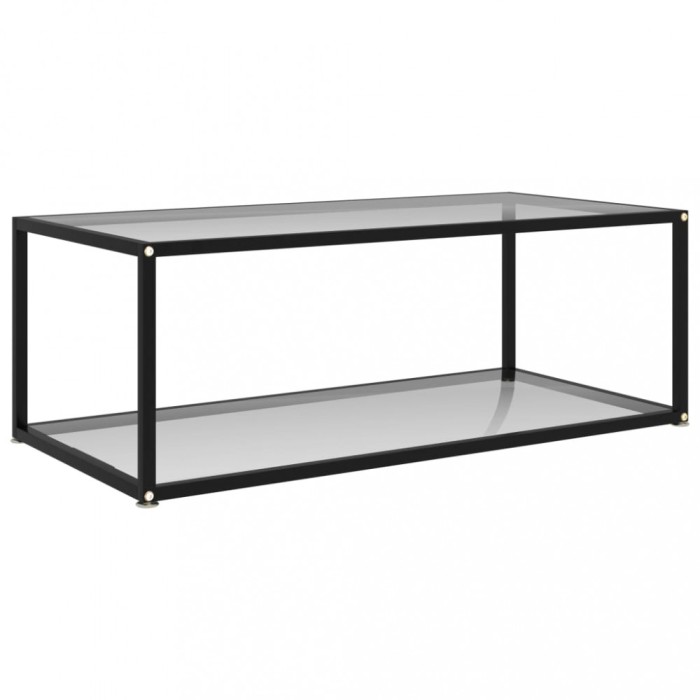 Gossi masuta de cafea, transparent, 100x50x35 cm, sticla securizata