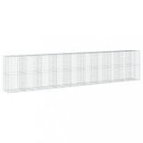 Cumpara ieftin Cos gabion cu capac, 950x100x200 cm, fier galvanizat