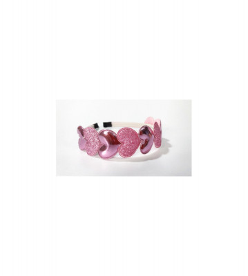 Cordeluta model inimioara-Culoare Roz deschis foto