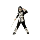Costum de carnaval - Ninja (Argintiu)