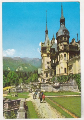 bnk cp Sinaia - Muzeul Peles - circulata foto