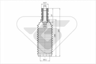 HUTCHINSON KP111 chit protectie praf,amortizor foto