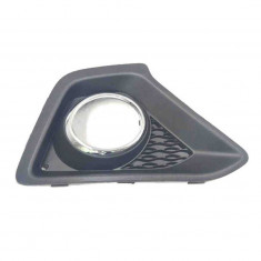 Grila bara fata Hyundai I10 (Ba), 01.2014-, parte montare partea dreapta, cu gaura proiector, cu ornament cromat, 40A227-4, Aftermarket