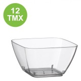 Boluri Reutilizabile, Model Pătrat, Capacitate 70ml, Set 12 Bucăți, Transparent, Oem