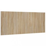 Tablie de pat, stejar Sonoma, 200x1,5x80 cm, lemn prelucrat, DKD Home Decor