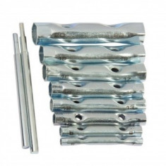 Set chei tubulare pentru bujii Sparta, cilindrice, 6-22 mm, cu 2 antrenoare, galvanizate