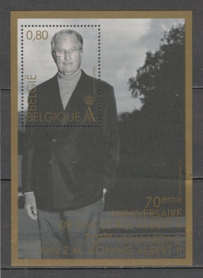 Belgia.2004 70 ani nastere Regele Albert II-Bl. MB.513 foto