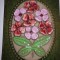 Placa aplica ceramica florala de perete Jie Gantofta 15.5x11.5 cm
