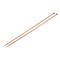 Set 2 andrele drepte din bambus Crisalida, dimensiune 4 mm