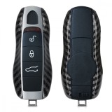 Husa Cheie Auto pentru Porsche - 3 Butoane, Plastic, Negru, 52266.01, Kwmobile
