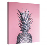 Tablou Canvas, Tablofy, Pineapple &middot; Silver Edition, Printat Digital, 50 &times; 70 cm