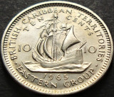 Cumpara ieftin Moneda exotica 10 CENTI - TERITORIILE BRITANICE CARAIBE, anul 1965 * Cod 3897 B, America Centrala si de Sud
