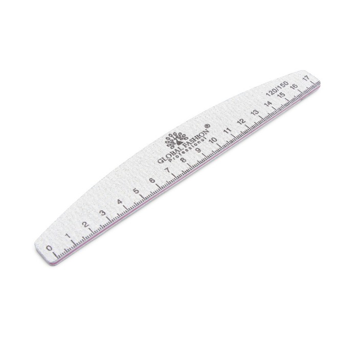 Pilă pentru unghii cu riglă, 120/150,1 buc